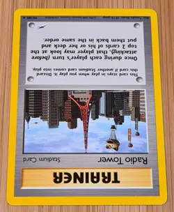 Radio Tower # 95/105 (Radio Turm) Rare Neo Destiny 2001 Pokemon EN Mint Vintage - Image 3