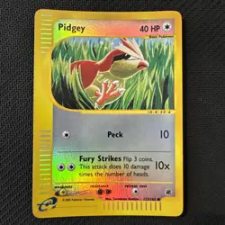 Pokemon Card - Pidgey Expedition Base Set 123/165 Reverse Holo VLP - Image 1