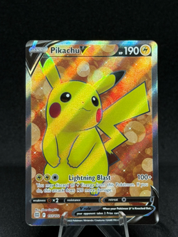 Pokemon TCG Pikachu V Sword & Shield Mfg: Brilliant Stars 157/172 Holo Ultra... - Image 1