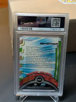PSA 7 2000 Topps Pokemon TV Animation Series 2 H&V Foil Ash Ketchum #HV1 - Image 2