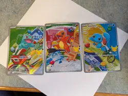 Pokemon TCG First Partner Illustration Collection Series 1 Kanto GEN 1 Starters - Image 1