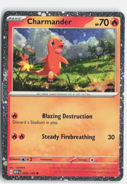 Charmander - (Cosmos Holo) Promo Miscellaneous Cards & Products 004/165 NM - Image 1