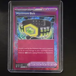 Pokemon ACE SPEC Maximum Belt Trainer Holo Card 154/162 English 2024 - Image 1