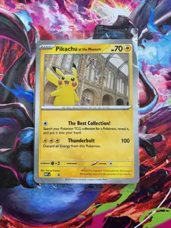 Pokemon TGC "Pikachu At The Museum" Jumbo Promo Card New & Sealed⚡ - Image 1