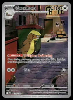 Pokemon Cards Gumshoos 153/132 Mega Evolution Illustration Rare NM *2 - Image 1