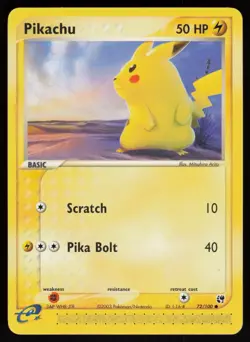 E-Reader Pikachu 72/100 Sandstorm Ken Sugimori Pokemon TCG Card - Image 1