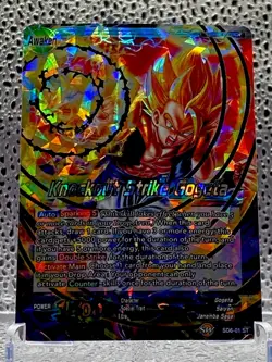 Knockout Strike Gogeta SD6-01 ST FOIL Dragon Ball Super CCG Bandai Card - Image 1
