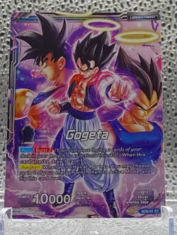 Knockout Strike Gogeta SD6-01 ST FOIL Dragon Ball Super CCG Bandai Card - Image 2