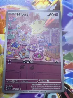 #152/142 Milcery Illustration Rare Stellar Crown Pokemon TCG Card - Image 1
