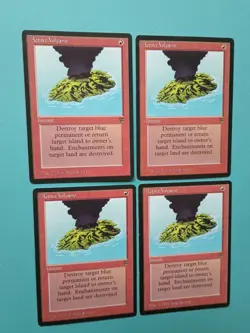 Magic the Gathering MTG Legends ACTIVE VOLCANO X 4LP/EX 1994 PLAYSET! - Image 2