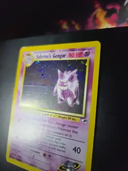 Pokemon TCG Gym Heroes Sabrina's Gengar Holo Rare Card 14/132 Unlimited - Image 2
