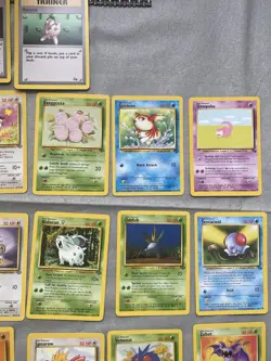 Pokemon Jungle & Fossil complete common set of both Vintage 1999 Mint - Image 3