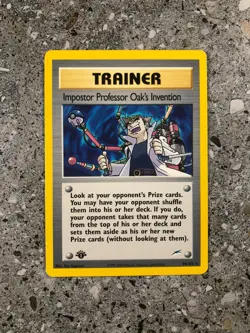 Pokemon TCG 1st Edition Impostor Professor Oak's Invention 94/105 Neo Destiny - Image 1