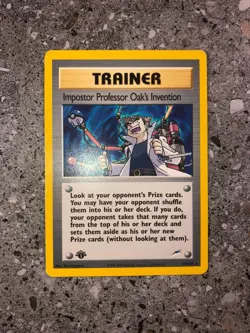 Pokemon TCG 1st Edition Impostor Professor Oak's Invention 94/105 Neo Destiny - Image 3