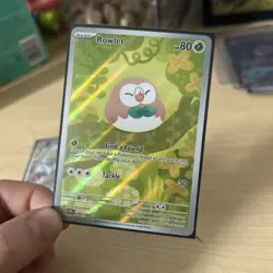 Pokemon TCG - Rowlet 090/088 - Perfect Order - Illustration Rare Card - NM - Image 1