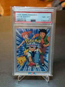1999 Tops Pokemon Movie Edition Checklist - Image 1