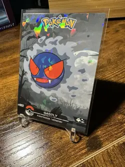 2025 Pokemon Crystal Card Collection Black Dark Edition #092 Gastly Holo - Image 2
