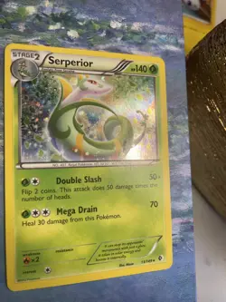 Pokemon, Serperior, 13/149, Cosmos Holo, BW Boundaries Crossed, NM Condition - Image 3