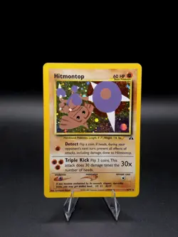 Hitmontop Holo 3/75 Neo Discovery Holo Rare Pokemon TCG Card - Image 1