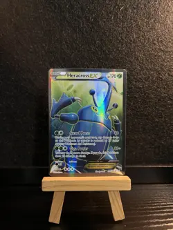 Pokemon - Heracross EX - 105/111 - X&Y Furious Fists - Full Art Holo Rare LP - Image 1