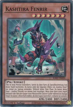 YU-GI-OH, KASHTIRA FENRIR, SR, RA05-DE024, 1. Auflage, TOP - Image 1