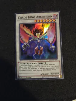 1x Yu-Gi-Oh! Chaos King Archfiend - LC5D-EN072 - Super Rare - 1st Ed - Image 1