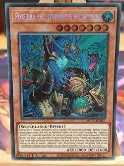 Poseidra, Der Sturmische Atlantische SUDA-DE016 Secret Rare DE NM YUGIOH - Image 1