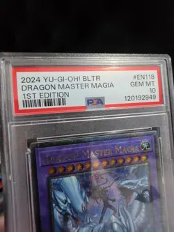 Yu-Gi-Oh! Dragon Master Magia 1st Edition Quarter Century BLTR-EN118 PSA 10 EU - Image 5