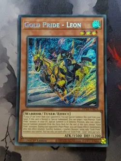 Gold Pride - Leon - MP24-EN075 - Prismatic Secret Rare 1st Edition Yugioh - Image 1