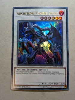 Archfiend Zombie-Skull - BLLR-EN058 - Ultra Rare 1st Edition Yugioh - Image 1