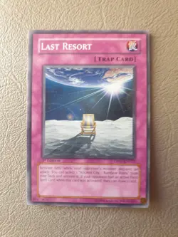 YUGIOH LAST RESORT DP07-EN022 1ST ED NM - Image 1