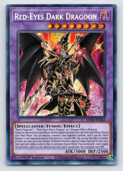 Red-Eyes Dark Dragoon - MP22-EN264 - Prismatic Secret Rare - 1st Edition Yugioh - Image 1