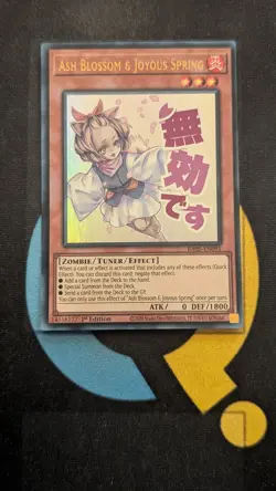RA05-EN091 Ash Blossom & Joyous Spring Variant Art Ultra Rare 1st Ed YuGiOh - Image 1
