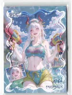 YAMATO SSR SSR-001 Framed Thick YANMENG 3 One Piece Anime Collectible Card - Image 1