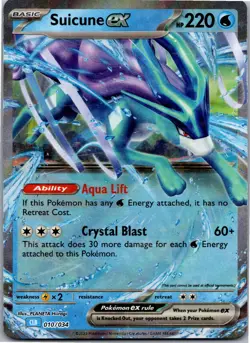 Suicune ex Classic Collection Trading Card Game Classic 010/034 NM - Image 1