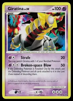 Pokemon Card - Giratina Platinum 27/127 Rare - Image 1