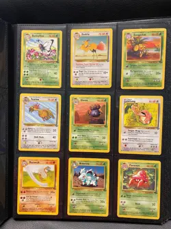 Jungle Set Complete Uncommon and Common Pokemon Cards Bundle Vintage 1999 WOTC - Image 1