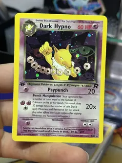 1st Edition Dark Hypno 9/82 Team Rocket 2000 Holo Rare WOTC Pokemon Card TCG - Image 3