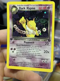 1st Edition Dark Hypno 9/82 Team Rocket 2000 Holo Rare WOTC Pokemon Card TCG - Image 4