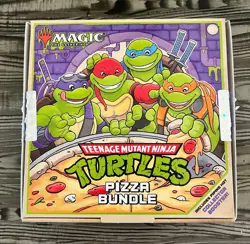 MTG Pizza Bundle Teenage Mutant Ninja Turtles TMT Magic the Gathering Open Box - Image 1