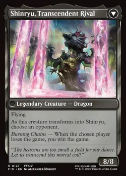 [MTG] Zenos yae Galvus // Shinryu, Transcendent Rival (0127) (FIN) NM - Image 2