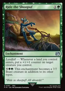 [MTG] Ride the Shoopuf (Foil) (0197) (FIN) NM - Image 1