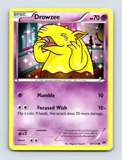 Drowzee 50/122 XY - BREAKpoint Non Holo Pokemon Card NM/LP - Image 1