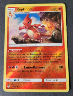 Carte Pokemon N°2/70 Reptincel Reverse - Soleil & Lune Majeste Des Dragons - VF - Image 1