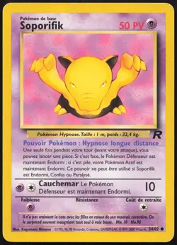 Carte Pokemon Soporifik 54/82 Team Rocket Francais - Image 1
