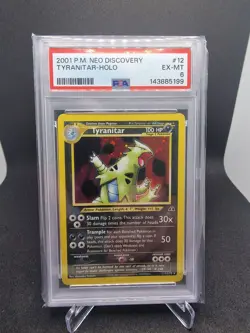 2001 POKEMON Tyranitar / Despotar Holo Neo Discovery #12 PSA 6 EX-MT - Image 1