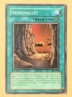 Necrovalley PGD-084 1st Edition MP [Yu-Gi-Oh! Pharaonic Guardian, Super Rare] - Image 1