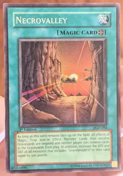 Necrovalley PGD-084 1st Edition MP [Yu-Gi-Oh! Pharaonic Guardian, Super Rare] - Image 4