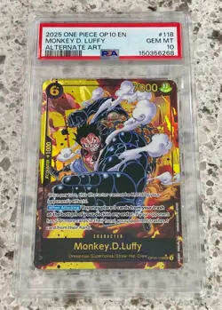 One Piece OP10-118 Royal Blood - Monkey.D.Luffy (Alternate Art) PSA 10 - Image 1