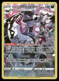 Pokemon Cards Galarian Obstagoon TG10/TG30 Astral Radiance TG Holo NM - Image 1